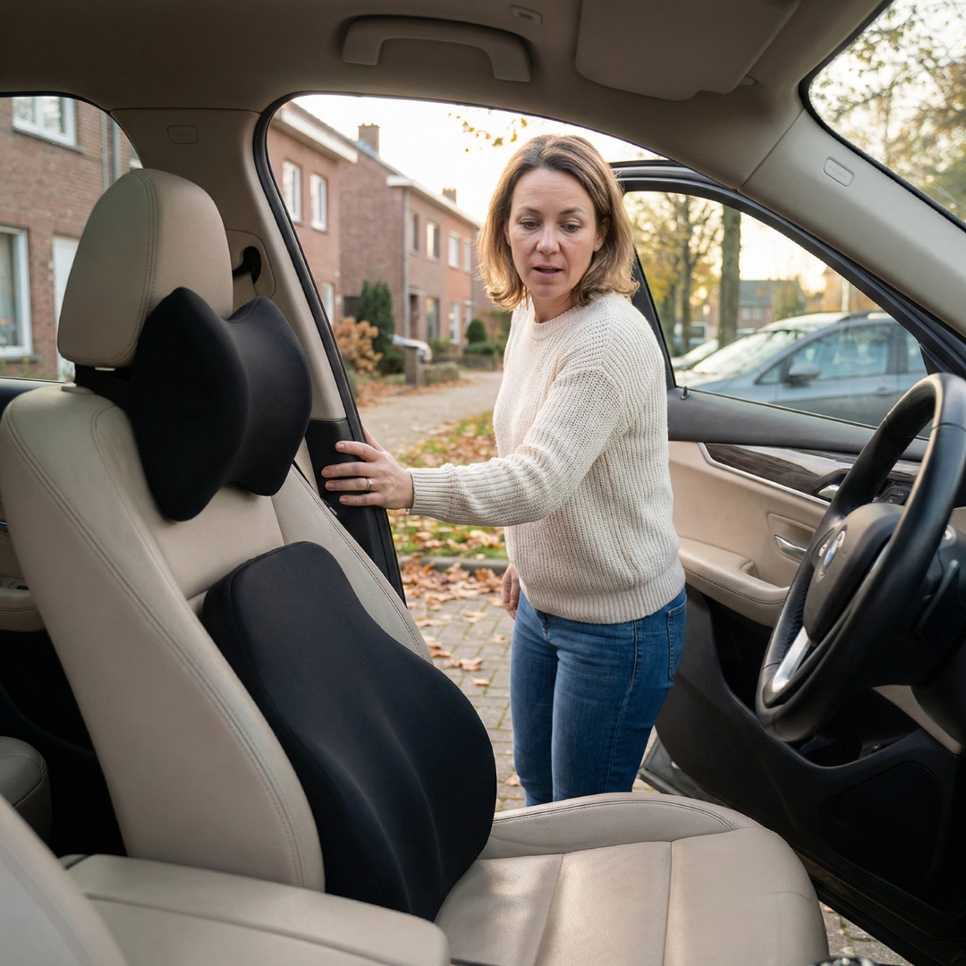 QuietRide – CalmSupport™ | Ergonomisch Autokussen voor Comfortabel & Pijnvrij Rijden