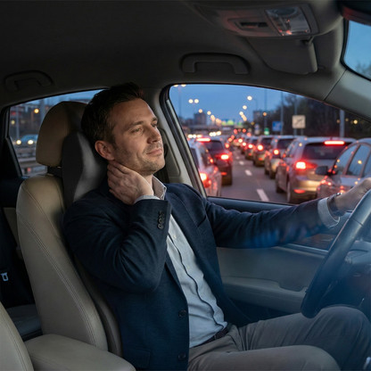 QuietRide – CalmSupport™ | Ergonomisch Autokussen voor Comfortabel & Pijnvrij Rijden
